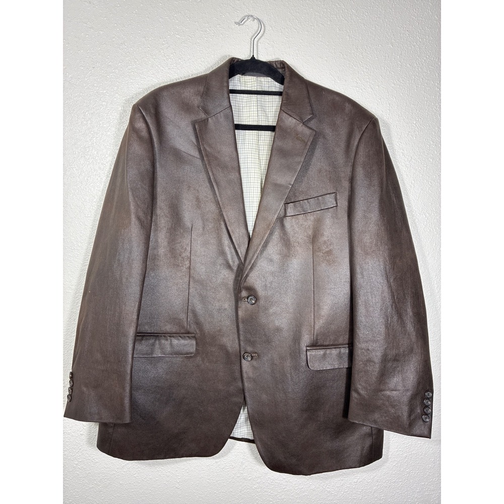 Lauren Ralph Lauren Mens 44R Brown Faux suede Sport Coat Two Button Jacket